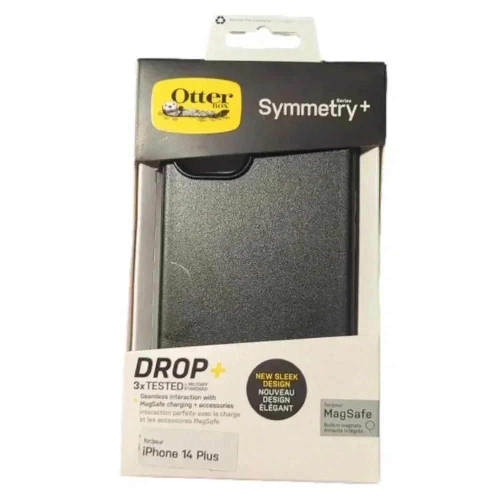 OtterBox iPhone 14 plus Symmetry Series Antimicrobial Case - Black